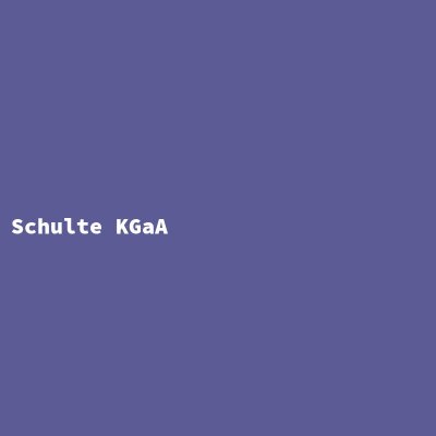 Hersteller: Schulte KGaA
