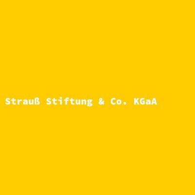 Hersteller: Strauß Stiftung &amp; Co. KGaA