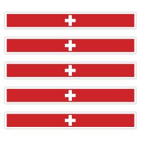 5 x Aufkleber - SCHWEIZ