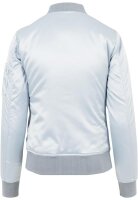URBAN CLASSICS "Ladies Satin Bomber Jacket" babyblue