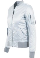 URBAN CLASSICS "Ladies Satin Bomber Jacket" babyblue