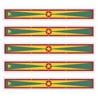 5 x Aufkleber - GRENADA