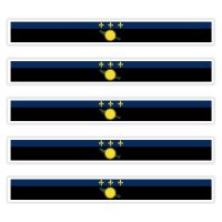 5 x Aufkleber - GUADELOUPE
