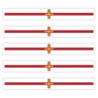 5 x Aufkleber - GUERNSEY