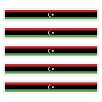 5 x Aufkleber - LIBYEN