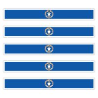 5 x Aufkleber - NÖRDLICHE MARIANEN