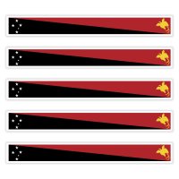 5 x Aufkleber - PAPUA NEUGUINEA
