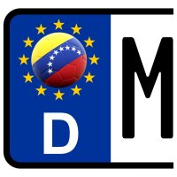 3 x Kennzeichen-Aufkleber - BALL - VENEZUELA