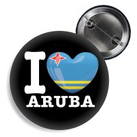 Button - I LOVE ARUBA -