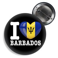 Button - I LOVE BARBADOS -
