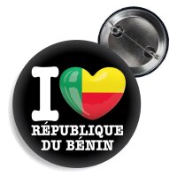 Button - I LOVE RÉPUBLIQUE DU BÉNIN -