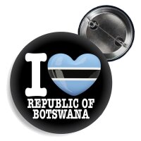 Button - I LOVE REPUBLIC OF BOTSWANA -