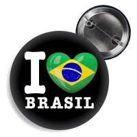 Button - I LOVE BRASIL -