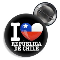 Button - I LOVE REPÚBLICA DE CHILE -