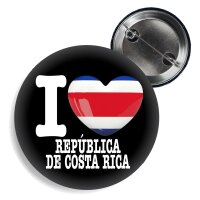 Button - I LOVE REPUBLICA DE COSTA RICA -