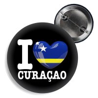 Button - I LOVE CURACAO -