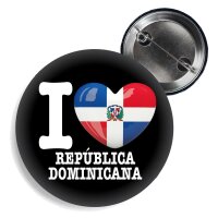 Button - I LOVE REPÚBLICA DOMINICANA -