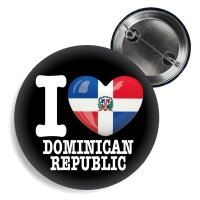 Button - I LOVE DOMINICAN REPUBLIC -