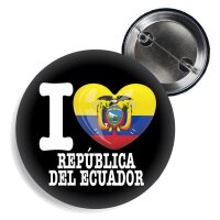 Button - I LOVE REPÚBLICA DEL ECUADOR -