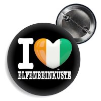 Button - I LOVE ELFENBEINKÜSTE -