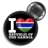 Button - I LOVE REPUBLIC OF GAMBIA -