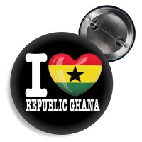 Button - I LOVE REPUBLIC OF GHANA -