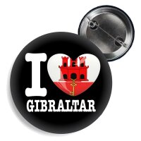 Button - I LOVE GIBRALTAR -