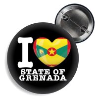 Button - I LOVE STATE OF GRENADA -