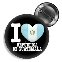 Button - I LOVE REPUBLICA DE GUATEMALA -