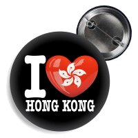 Button - I LOVE HONG KONG -