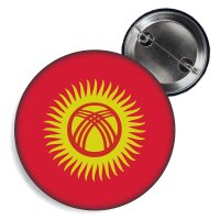 Button - KIRGISTAN - Fahne