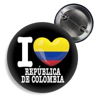 Button - I LOVE REPÚBLICA DE COLOMBIA -
