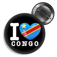 Button - I LOVE CONGO -