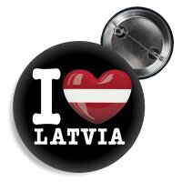 Button - I LOVE LATVIA -