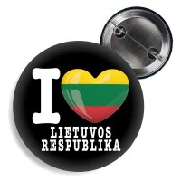 Button - I LOVE LIETUVOS RESPUBLIKA -