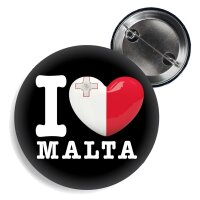 Button - I LOVE MALTA -