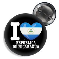 Button - I LOVE REPUBLICA DE NICARAGUA -