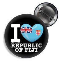 Button - I LOVE REPUBLIC OF FIJI -