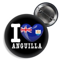 Button - I LOVE ANGUILLA -