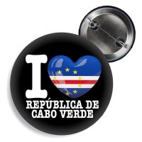 Button - I LOVE REPÚBLICA DE CABO VERDE -
