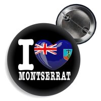 Button - I LOVE MONTSERRAT -