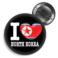 Button - I LOVE NORTH KOREA -