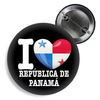 Button - I LOVE REPÚBLICA DE PANAMÁ -