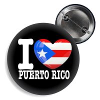 Button - I LOVE PUERTO RICO -