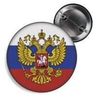 Button - RUSSLAND - Fahne / Wappen