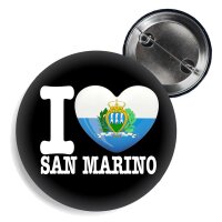 Button - I LOVE SAN MARINO -