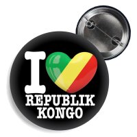 Button - I LOVE REPUBLIK OF KONGO -