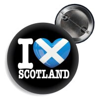 Button - I LOVE SCOTLAND -