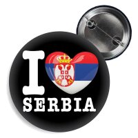 Button - I LOVE SERBIA -
