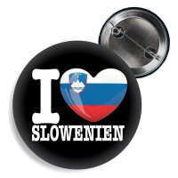 Button - I LOVE SLOWENIEN -